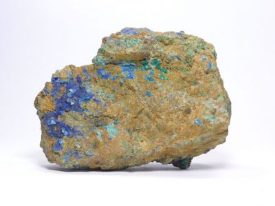 Euchroit, azurit - Farbiště, Poniky u B. Bystrice, Slovensko Euchroit, azurit - Farbiště, Poniky u B. Bystrice, Slovensko